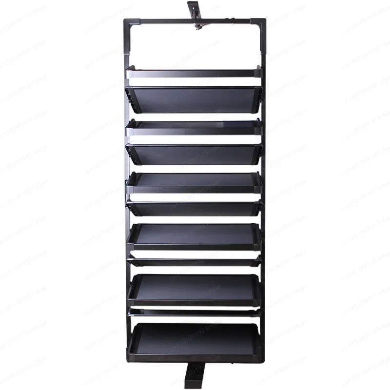 Split-level storage basket shoe cabinet, multi-functional dust-proof storage shoe pendulum