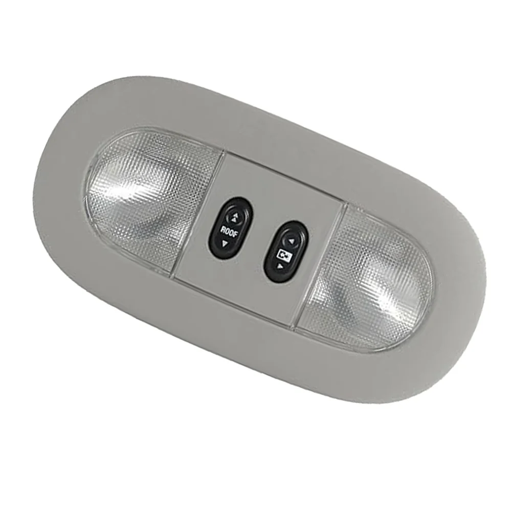 Overhead Console with Dome Map Light Sunroof Switch for Ford For F150 2004 2008 Gray Plastic Direct Replacement