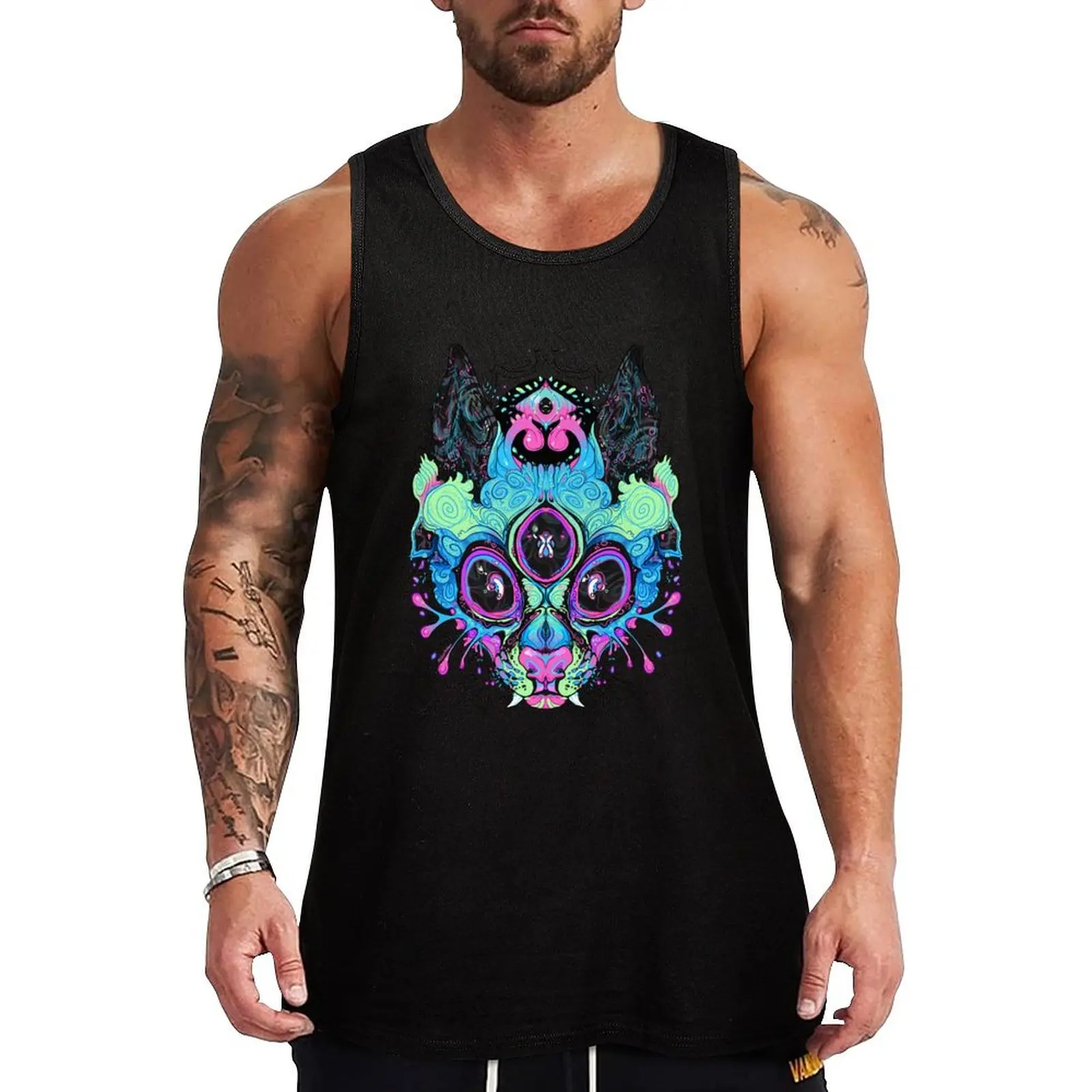 

BLACKLIT BLOODDREAM Tank Top gym training accessories men gym clothing Working vest