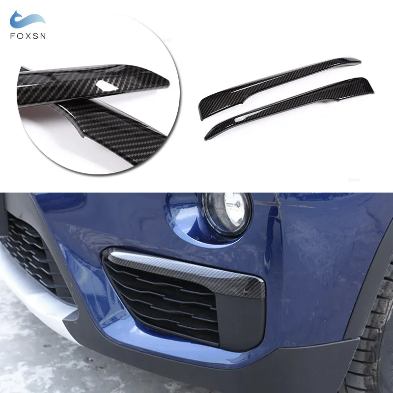 Per BMW X1 F48 2016 2017 2018 2019 Esterno Testa Anteriore Fendinebbia Lampada Sopracciglio Copertura Accessori Auto Decor Trim