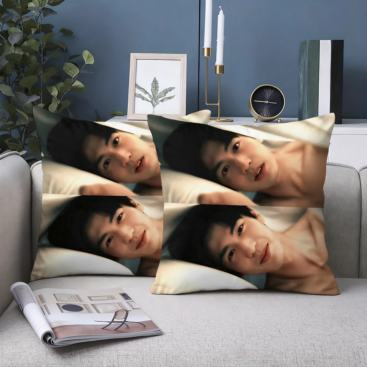 Zhang Linghe Fashion Print Pillowcase Multi-scene Use Home Decor Holiday Birthday Gift
