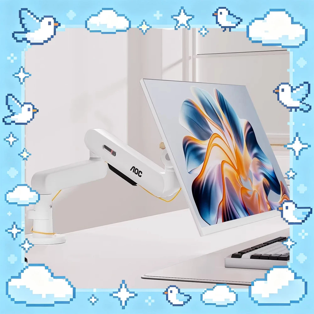 

Кронштейн для дисплея AOC AM406PLUS, стабилизирующий работу механической пружинной системы, подходит для экранов 17-34 дюймов.