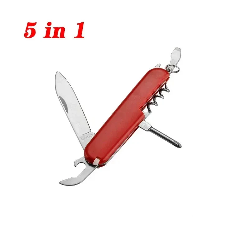 Multifunctional Folding Pocket Pliers Knife Keychain Portable Multitool Scissors Box Opener Outdoor Camping Hiking Hunting Knife