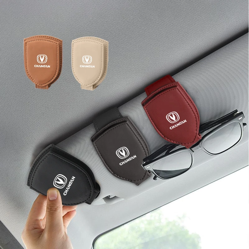 Car Sunglasses Clip Card Ticket Holder Interior Accessories For Changan CS75 CS35 CS55 Plus CS15 CS85 CS95 CX70 CX20 EADO RAETON