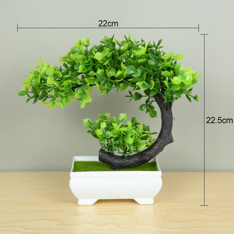 Artificial Mini Bonsai Potted Small Tree Fake Plant Ornament