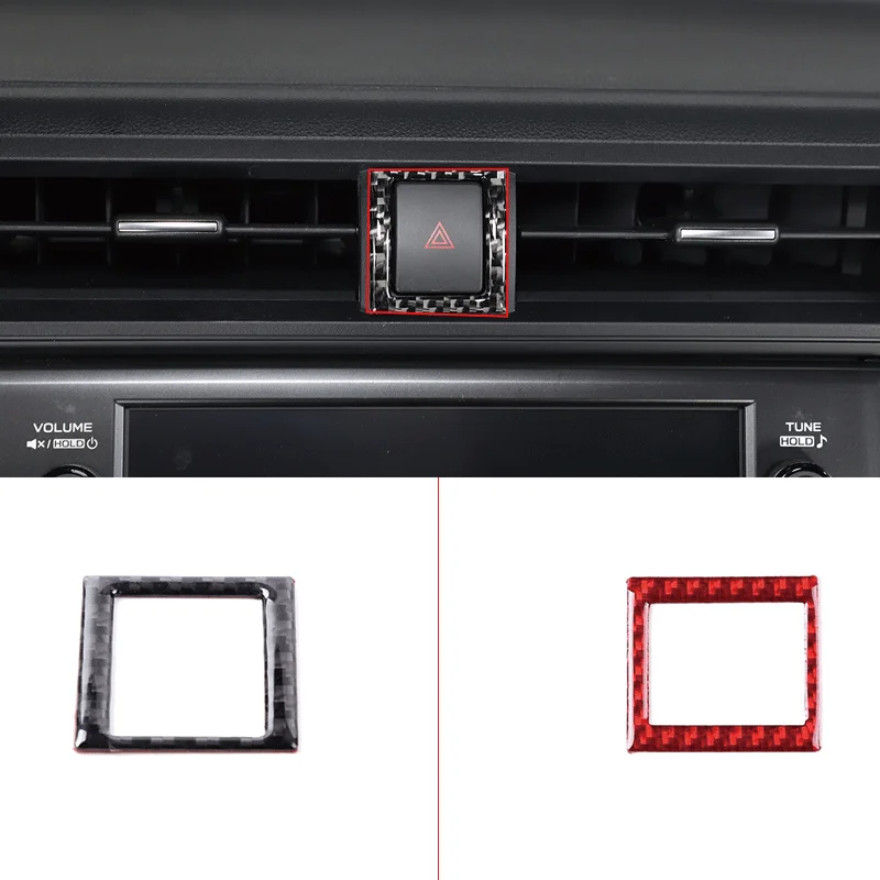 

For 2022 Subaru BRZ soft carbon fiber car styling Car warning light switch sticker car interior protection accessories