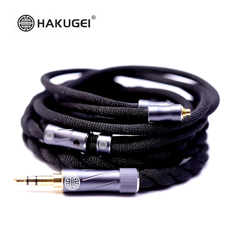 HAKUGEI Lucky Voice 7N Litz OCC Copper 2 Strand 2Pin 0.78 MMCX QDC JH Fitear IE900 Pentacoon Ear HiFi IEM Earphone Upgrade Cable