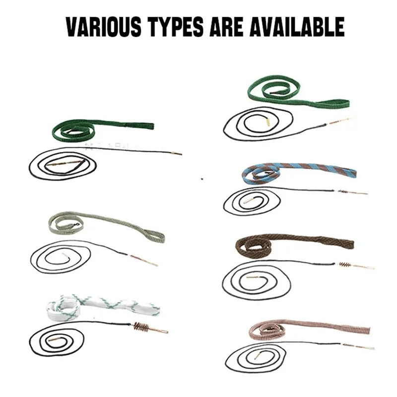 Vector Optics 12 Ga Kit Pembersih Senapan Bor Bersih Tali Sikat Bor Barel Ular untuk 9Mm .22 .223 5.56Mm .308 7.62Mm