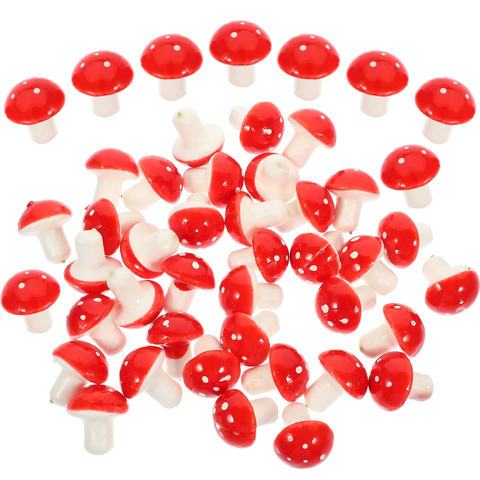 

60 Pcs Miniature Mushroom naments Simulated Fake Decorative Bonsai Flower Pots Mini Garden Moss L Accessories