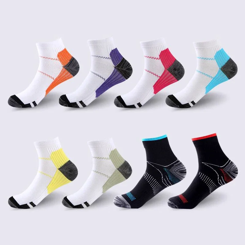 

1 Pair High Quality Foot Compression Socks for Plantar Fasciitis Heel Spurs Arch Pain Comfortable Socks Venous Socks 8 Colors