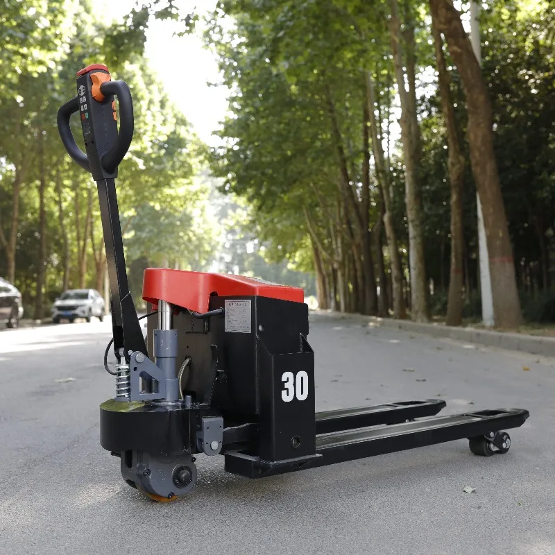 3T Semi Automatic Lifting Hydraulic Handling Cart Semi Electric Pallet Mover Practical Forklift For Regular Warehouse Cargo asks