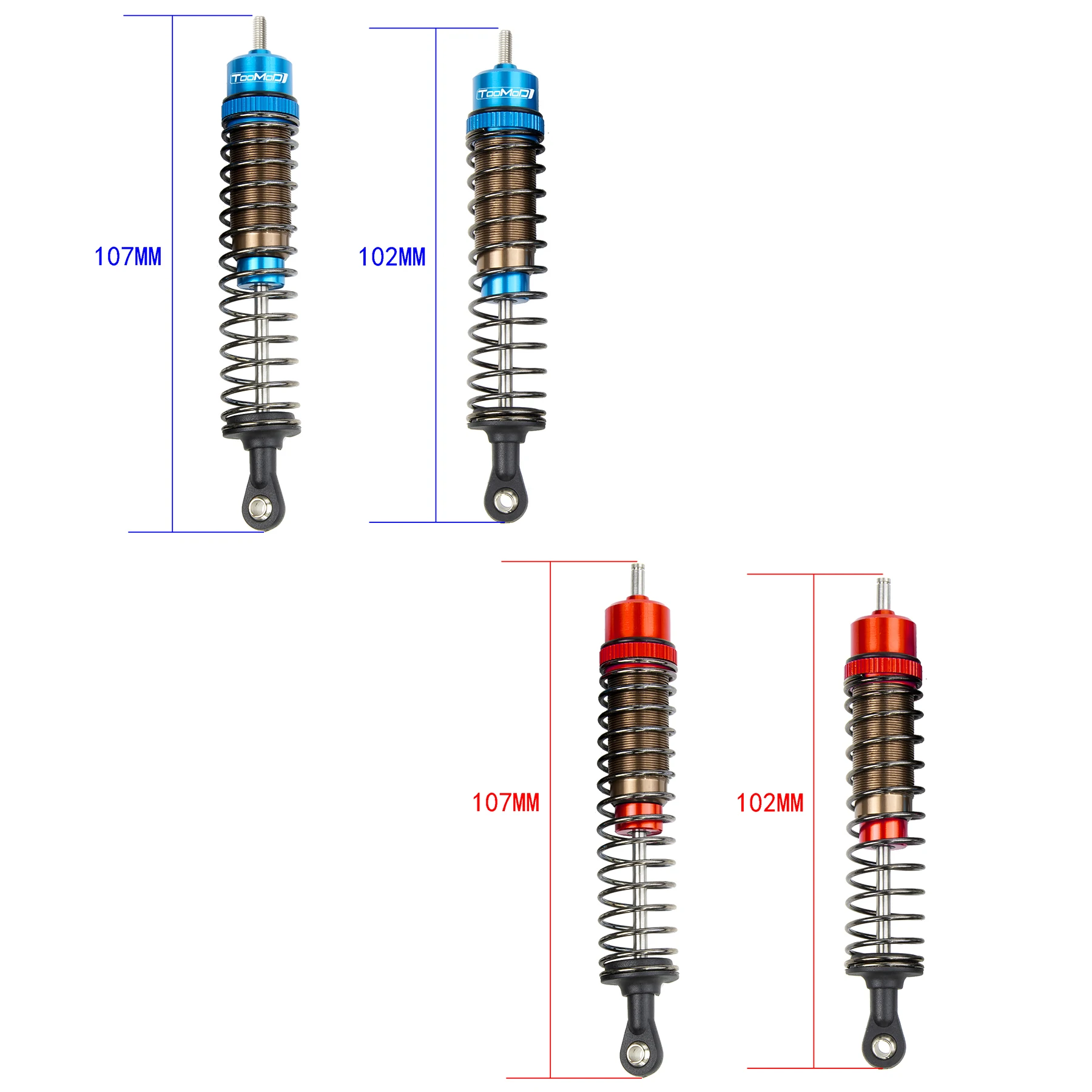 CW-01 RC Car Oil Shocks Absorber Damper for  Tamiya 1/12 Lunch Box Midnight Pumpkin #58727#58499 CW01 Chassis Upgrades Parts