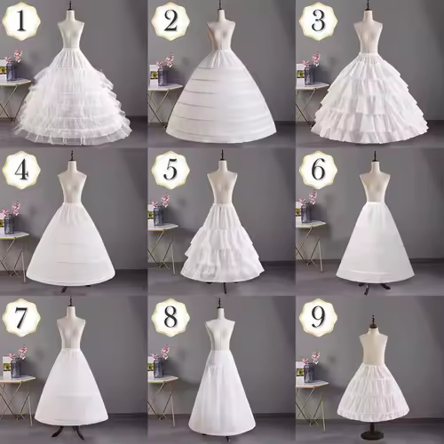 6 Hoops Wedding Petticoat Crinoline Slip Bridal Underskirt Puffy High Quality In Stock Customized - Image 6