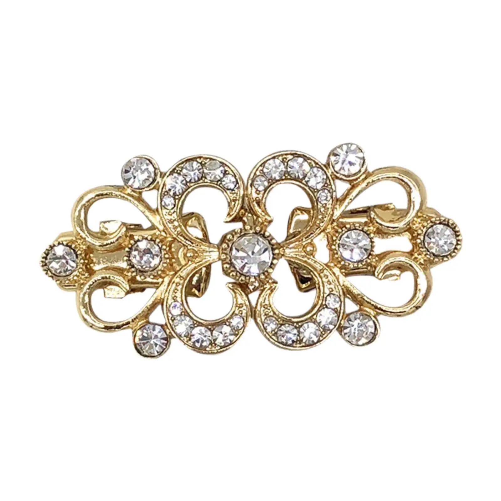 Sweater Collar Brooch Clip Vintage Shawl Cardigan Clips Elegant Accessory for Dresses and Scarf Closure