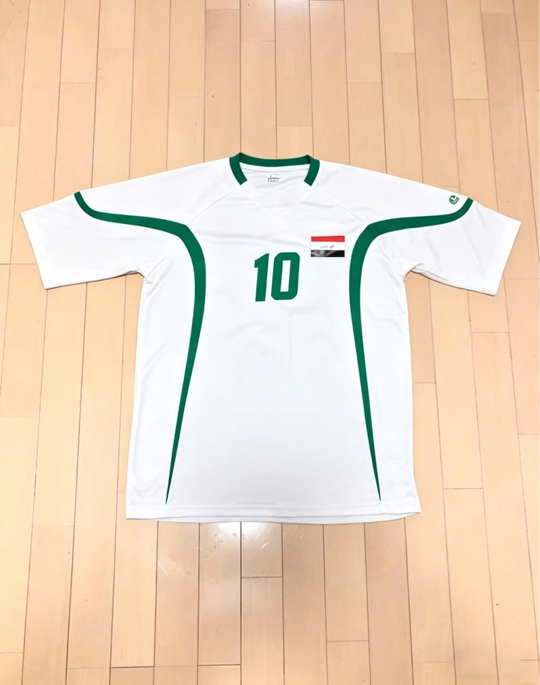 

Футбольная футболка в стиле Ирака, бело-зеленая ретро-футболка, легкая дышащая спортивная майка для мужчин и коллекционеров