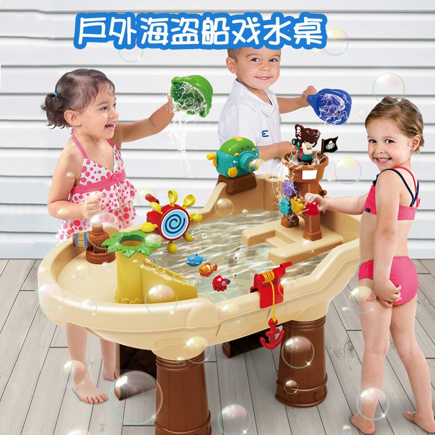 Water play toy pirate scene bubble machine outdoor toy beach water play suit