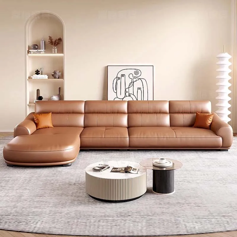 Luksusowa Sofa Do Salonu Prawdziwa Skóra Nordic Eleganckie Nowoczesne Sofy Narożne Sofy Do Salonu Modernos Para Sala Wystrój Pokoju