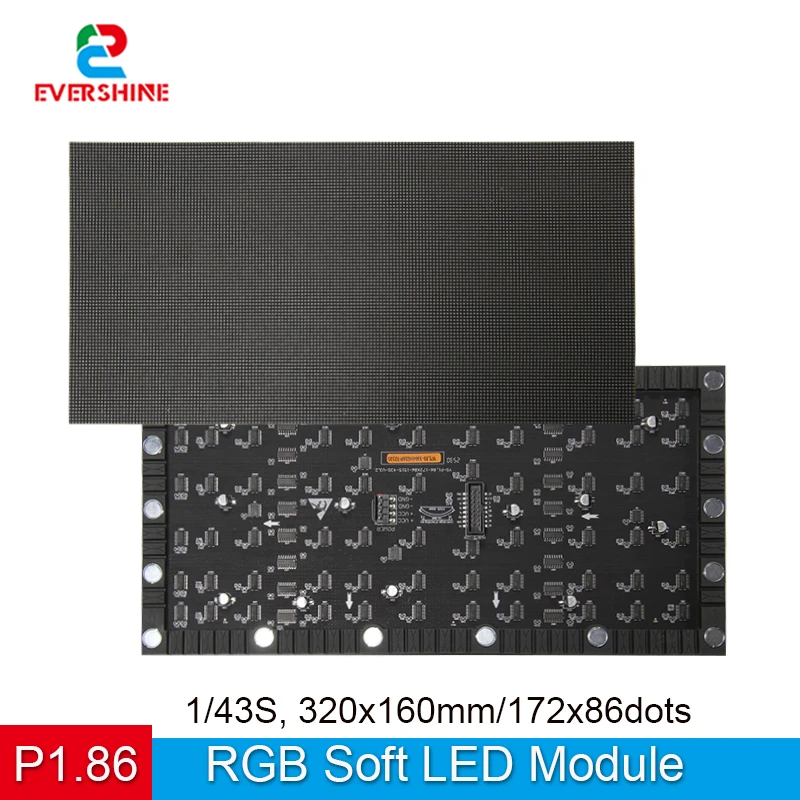 High Definition LED Flexible Module P1.86Led Soft Screen Indoor  Ads Display Screen Panel Aliexpress Online Shop