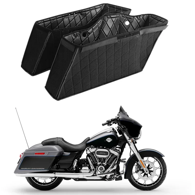 

For Harley Touring Road King Street Electra Glide 2014-2021 2018 Motorcycle Parts Saddlebags Carpet Liner