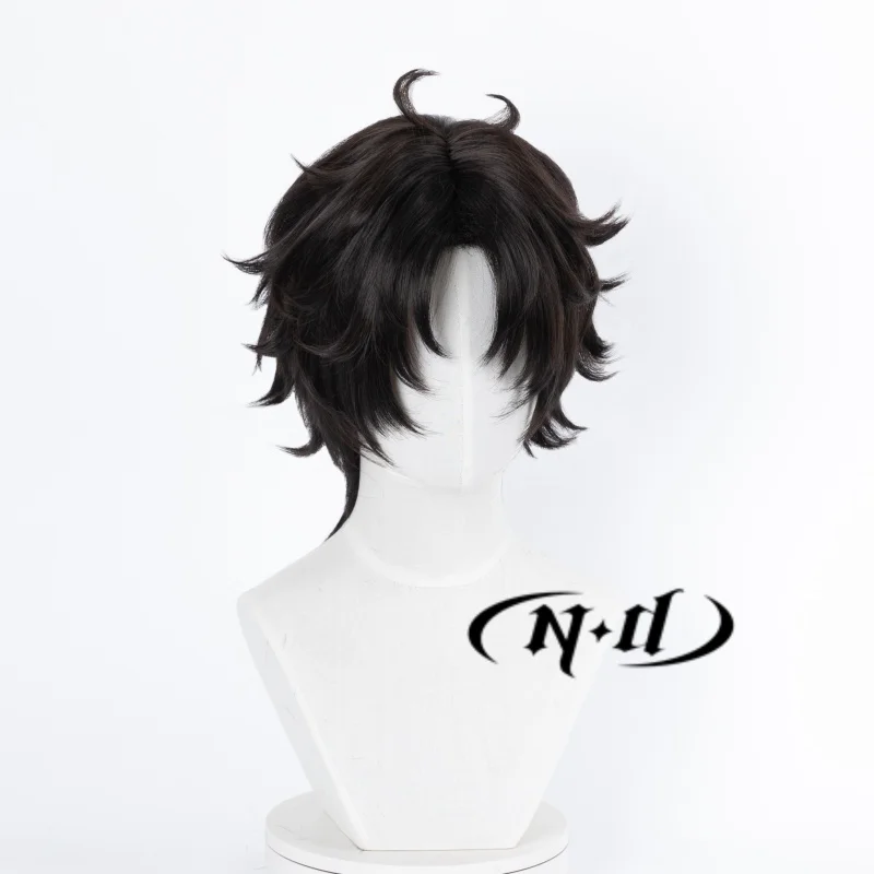 ND Zhu Yaoxing 코스프레 가발 Touqi Guaitan 코스프레 검은 머리 가발 코믹 콘 Coser 의상 테마 게임 파티 내열성