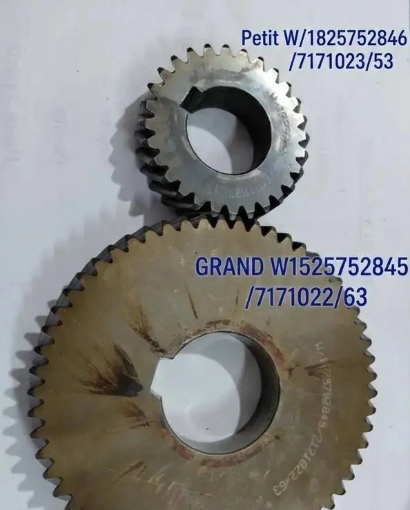 Pinion Gear 1825752846 / Gear Wheel 1525752845 Motor Gear Repair Part for Atlas Copco GA22 10Bar Air Compressor