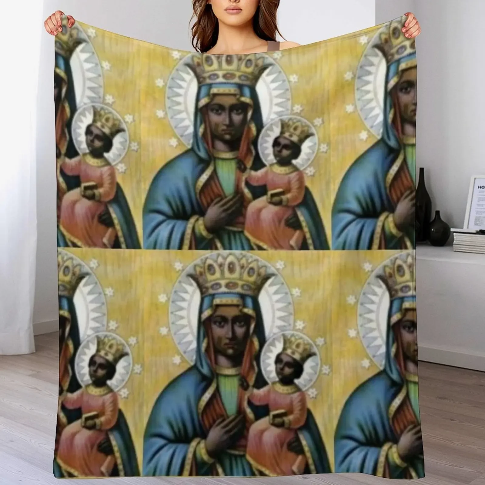 

Ezili Dantor Throw Blanket Plaid blankets ands Blankets For Sofas wednesday Blankets