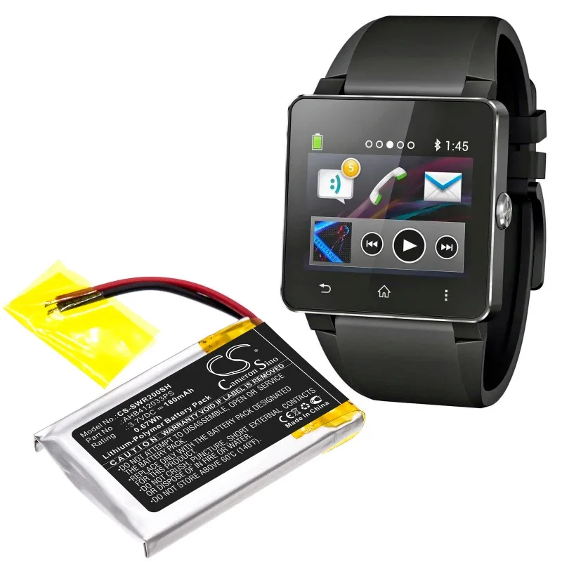 Аккумулятор для умных часов 3,7 В, 180 мАч AHB412033PS для Sony SmartWatch 2, SW2 + НАБОР ИНСТРУМЕНТОВ