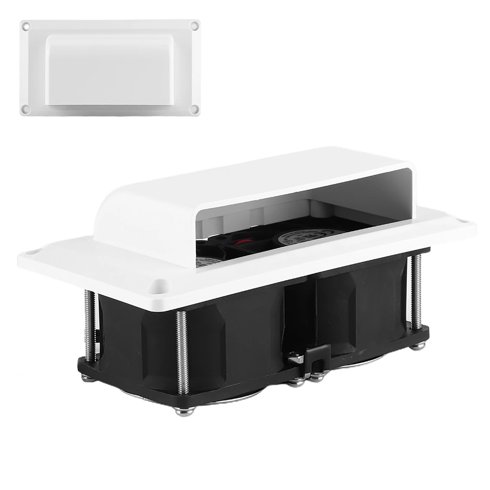 Extractor de aire lateral silencioso, 12V, 15W, IP55, impermeable, ABS, a prueba de polvo, para RV, caravana, autocaravana, remolque, barco, yate marino