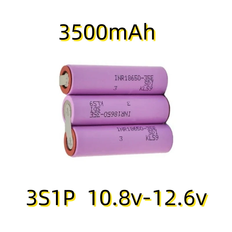 20A 18650 35E 3500mAh 7000mAh 3S 4S 5S 6S 8S 7.4V 12.6V 14.8V 18V 25.2V 29.6V for Screwdriver Batteries Weld Battery Pack