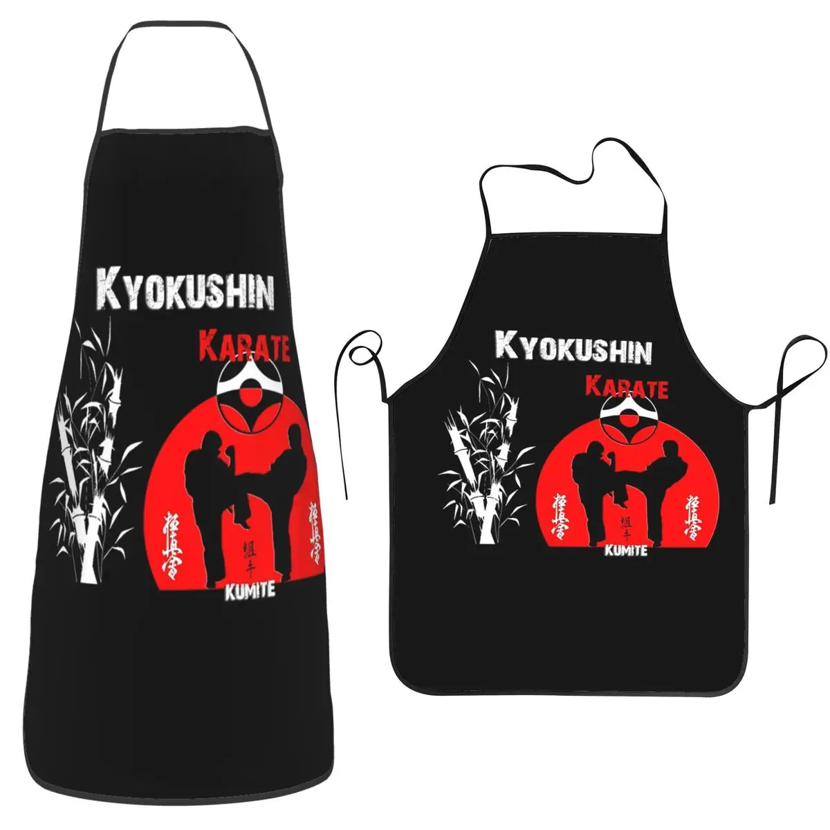 

Фартуки для сцены Kyokushi Karate Kumite, стол для шеф-повара, приготовления пищи, выпечки, водонепроницаемый нагрудник, кухонный сарафан для чистки