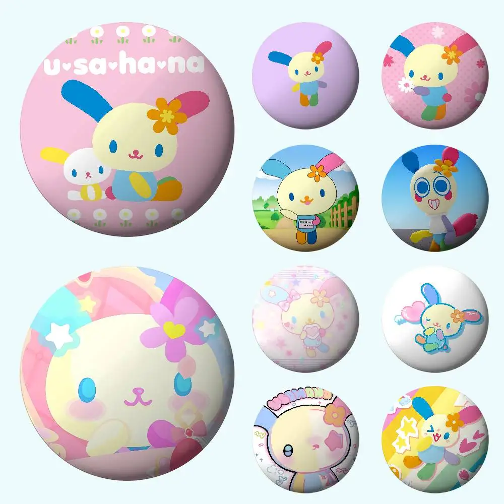 Kawaii U-Usahana Abzeichen, kreative Anstecknadeln aus Weißblech, Brosche, kreative Zitat-Abzeichen, Kleidung, Geschenk für Kinder, Freunde