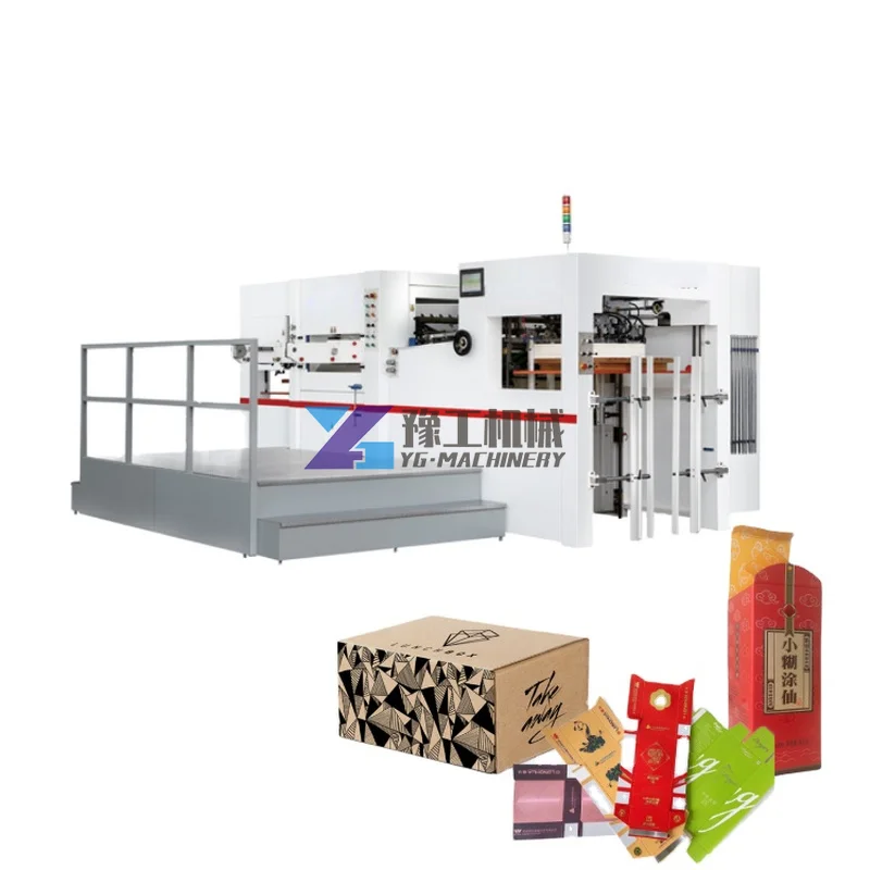 Caja de cartón plana automática, caja de embalaje de papel corrugado, máquina troqueladora
