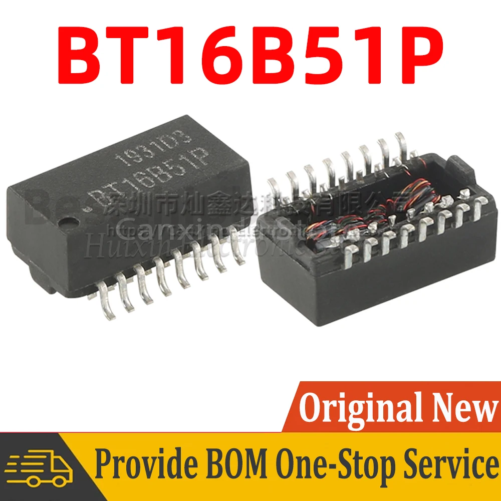 

5pcs BT16B51P SOP16 BT16B51 100 Base-T single port transformer Module Internet Isolation Isolator FilterHigh Quality BT16B51