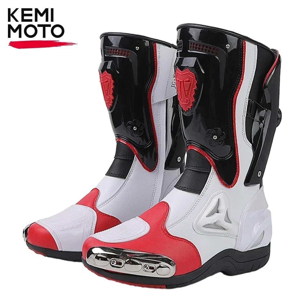 

Motorcycle Men Racing Boot High-top Riding Shoes Motocross Cycling Off-Road Motorbike Anti-drop Breathable Protective Equipment