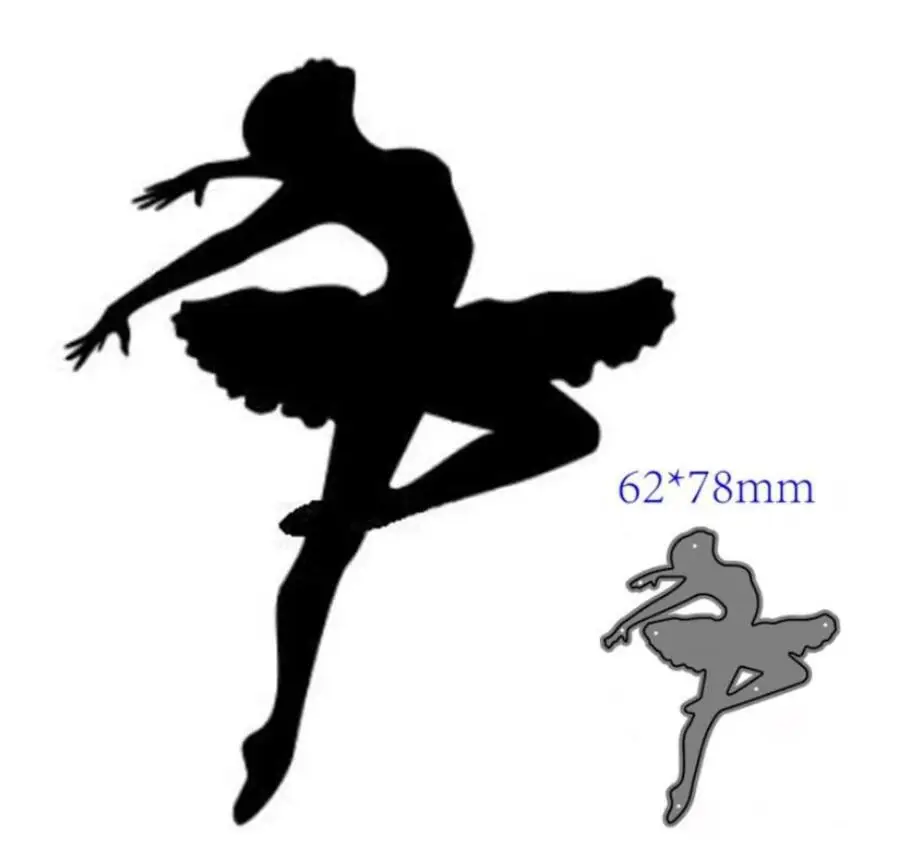 ballet girl dance Metal Cutting Dies Mold Decoration Scrapbook Paper Craft Knife Mould Blade Punch Embossing Stencils Template