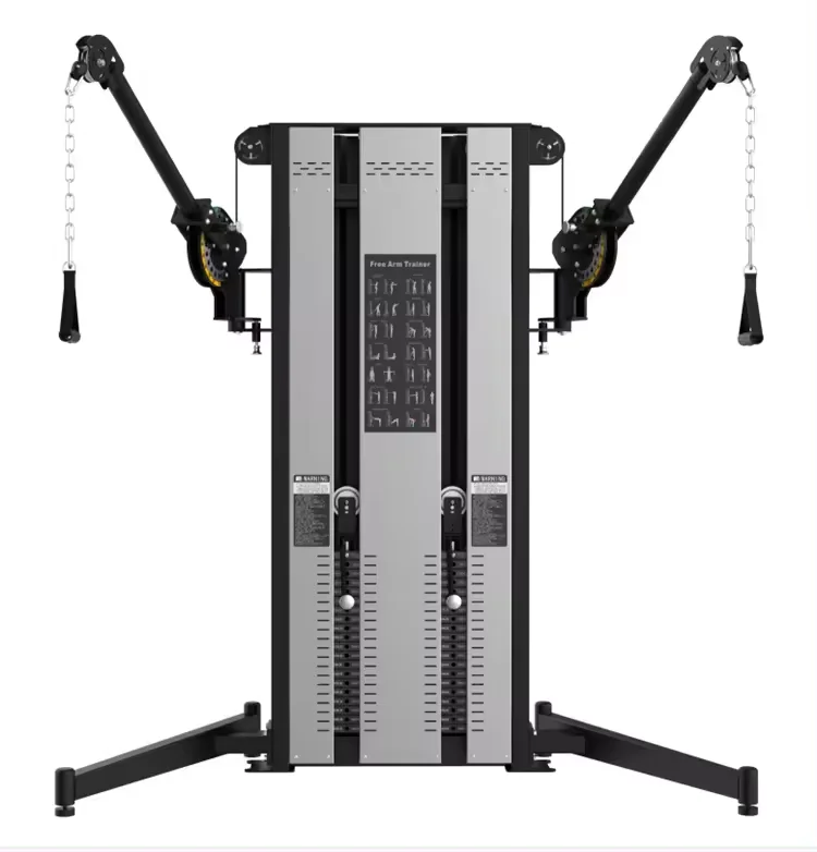 Fitness Adjustable Crossover Cable Dual Arm Pulley Machine Attachment Gym Equipment Cross Over Commercial Functional Trainer