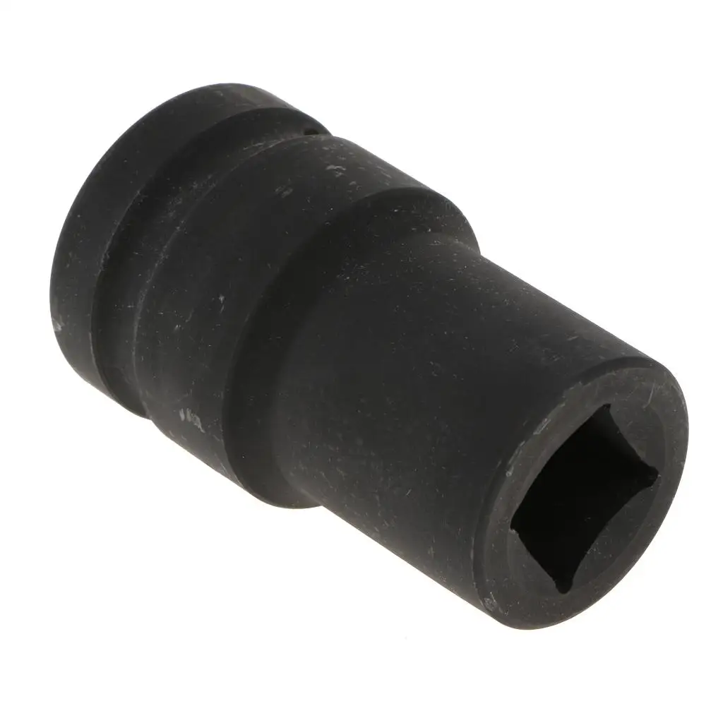 4 Point Deep Impact Socket Black Metal Ratchet Accessory for Professional Mechanic Tools