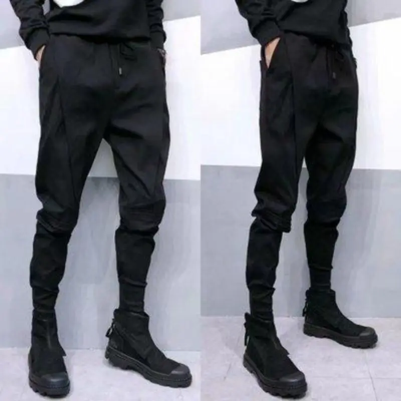 Spring Handsome Korean Style Trendy and Versatile Handsome Men's Casual Slim Feet Pants