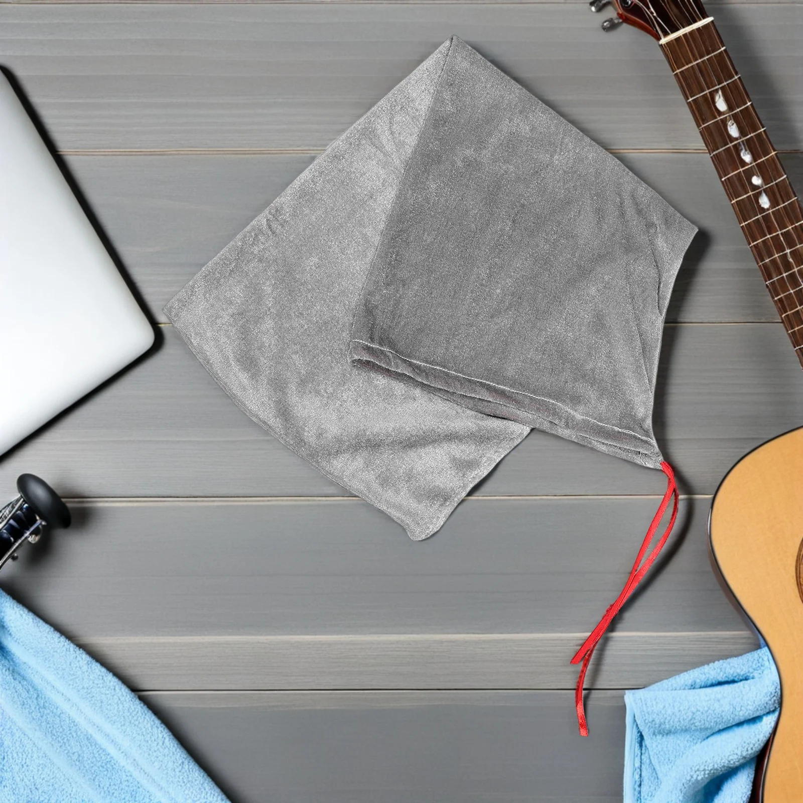 

Violin Dust Bag Velvet Instrument Protector Decorative Musical Storage Cover Drawstring Acoustic Flannel Protection