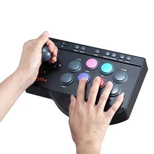 PXN 0082 لعبة سلكية عصا التحكم أركيد وحدة التحكم لعبة المقاتل ستريت عصا التحكم ل USB PS3 / PS4 / Switch / PC / Android TV / Xbox أفضل 6 مبيعات عصا التحكم طائرة محاكي - No3
