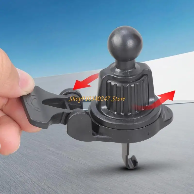 Q22A 17 ملم حامل مقبض رأس كروي مشترك خطاف دوار لمخرج الهواء قابل للتعديل #4