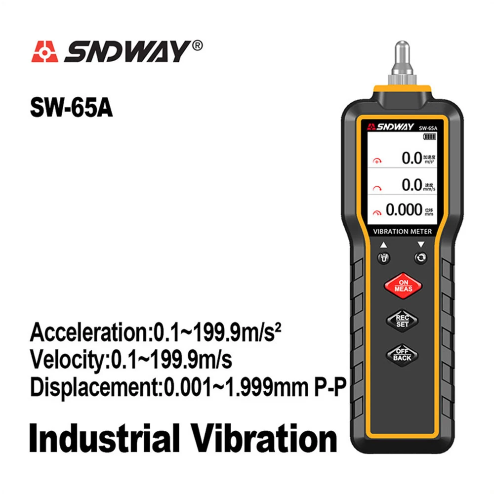 SNDWAY Vibration Meter 3 canali Digital Vibration Analyzer generatore motore pompa centrifuga motore elettrico vibrometro SW-65A