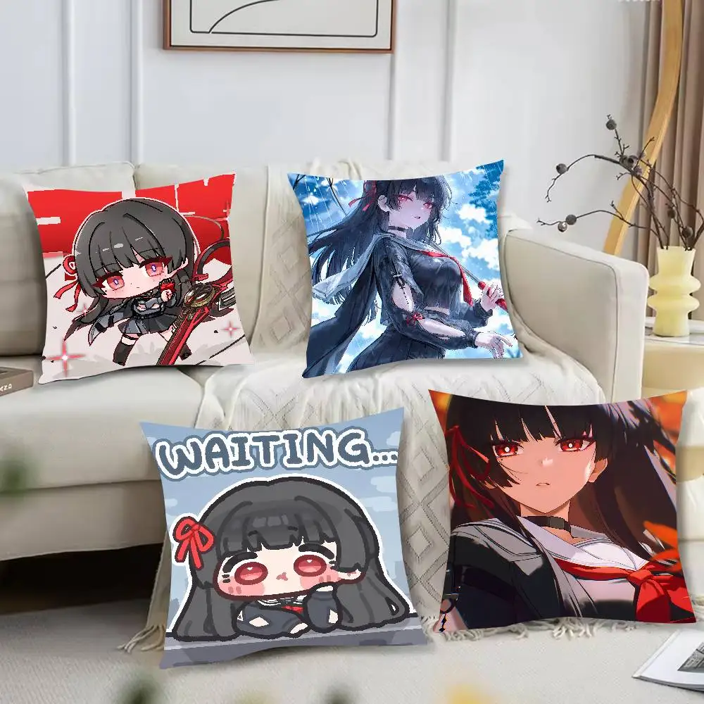 XL Fashion Wuthering Waves Gaming Kawaii HOT Pretty Girl Chisa Pillow CoversSofa Decorative Home Printing Cute Cushion Cover