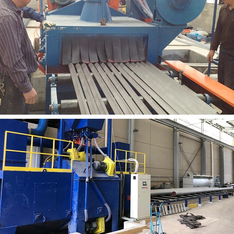 Industry Pass Through Roller Conveyor Automatic Shot Blasting Machine for Cleaning Steel Structure H Beam