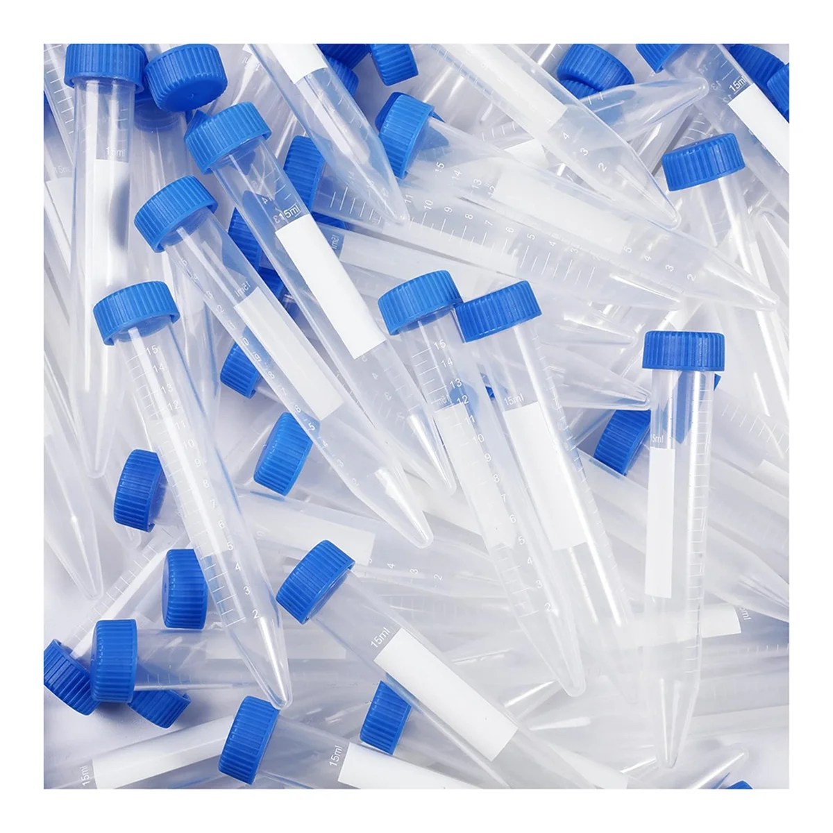 

200 Pack Conical Centrifuge Tubes 15Ml, Sterile Plastic Test Tubes with Screw Caps, Polypropylene Conical Container