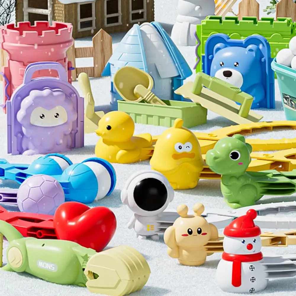 

Winter Fight Montessori Duck Snowball Clip Sports Heart Love Heart Snow Ball Maker Soccer Bear Sand Making Mould Outdoor