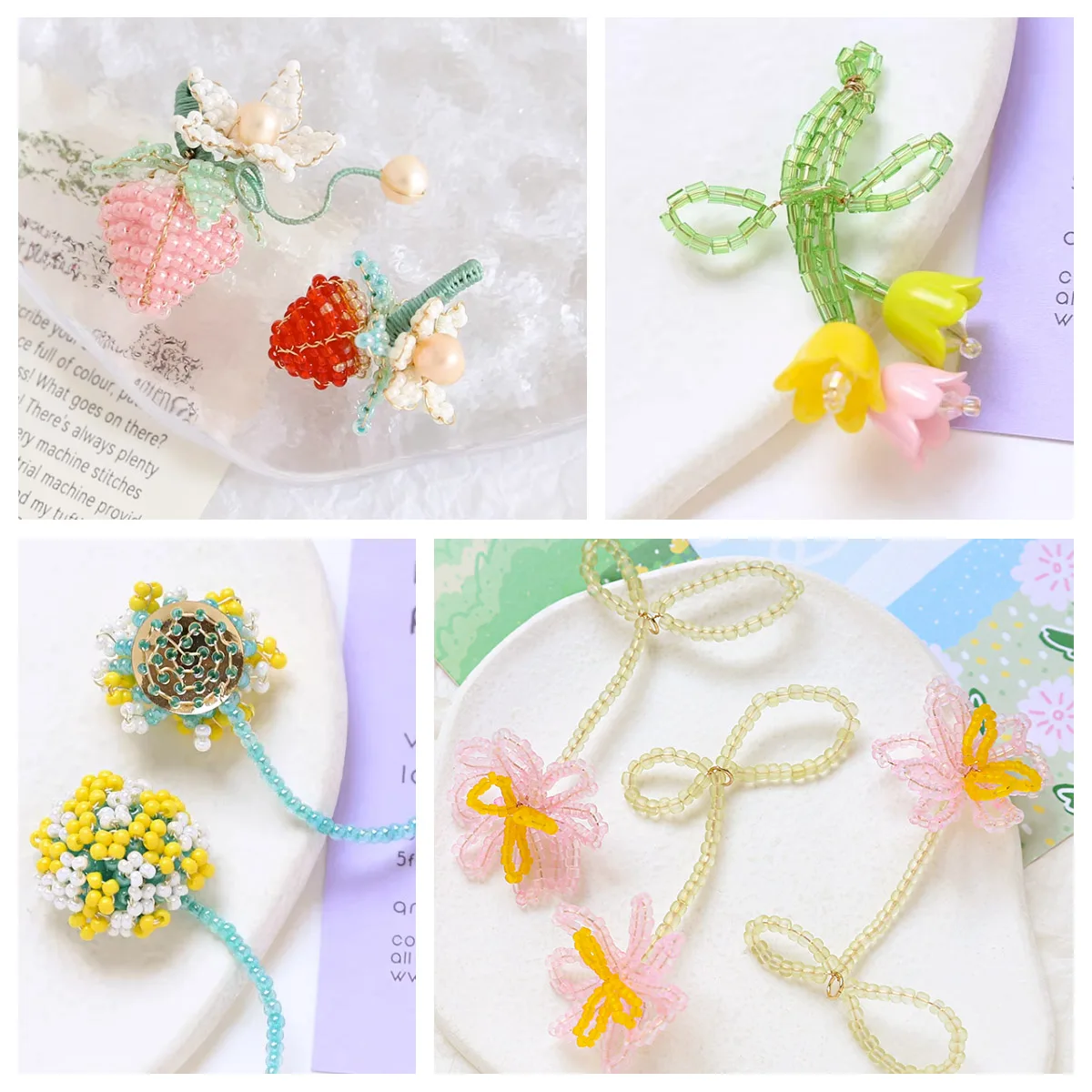 Gocelyn 100 perline assortite in vetro cristallo per la creazione di gioielli, forme e colori misti, perline sfuse in vetro lavorato a lume per braccialetti e collane artigianali