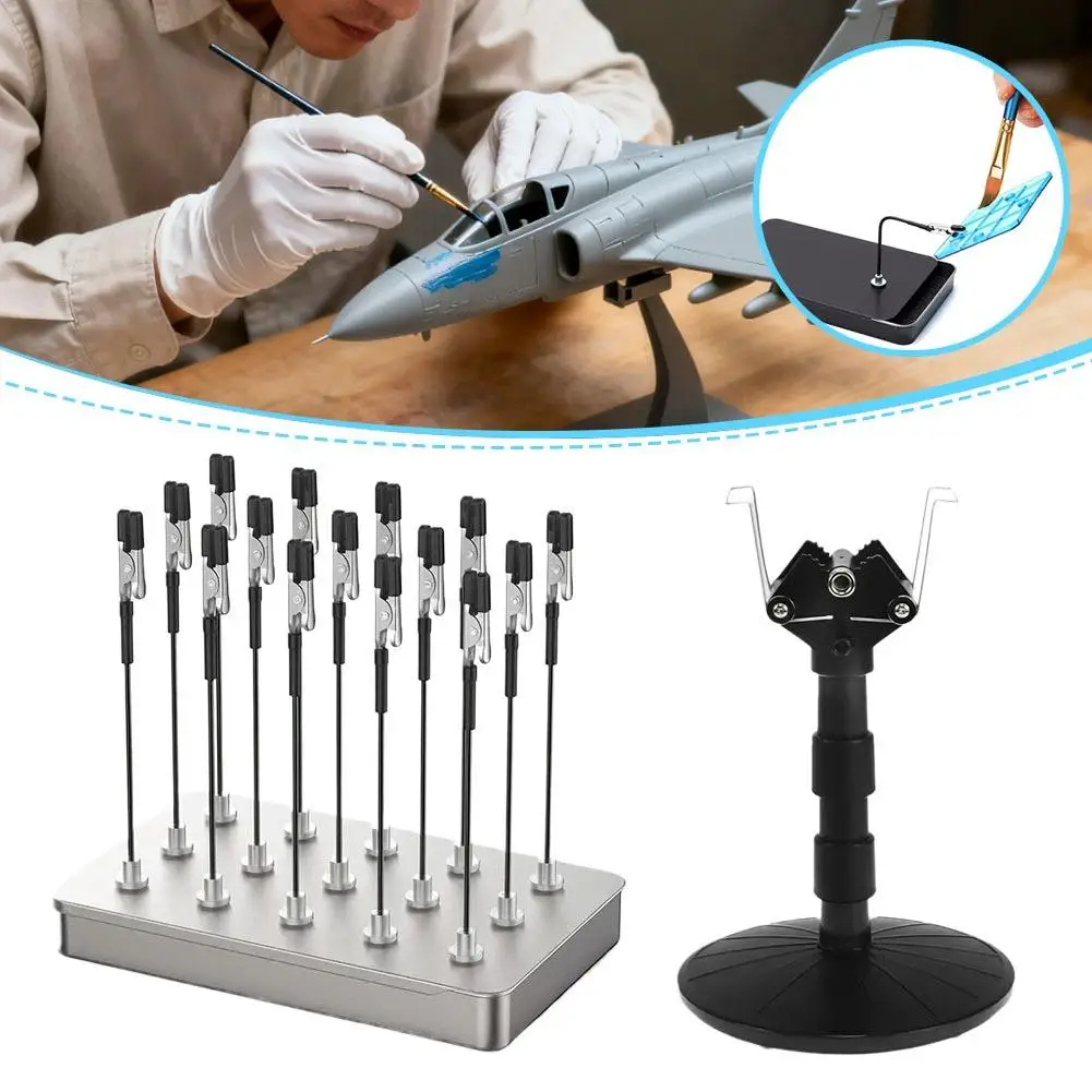 Flexible Magnetic Alligator Clip for Model Painting, Bendable Holder with Strong Base, Craft Painting Tool for Miniatures