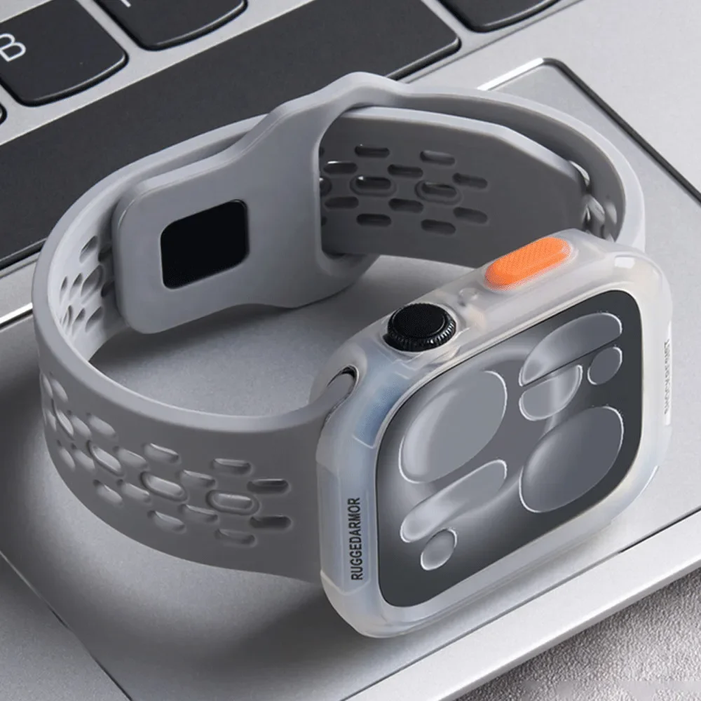 Silikon-Sportarmbänder TPU-Schutzhülle für Apple Watch Ultra 3 2 49mm S11 S10 46mm 42mm 45mm 44mm 41mm 40mm Für iWatch 9 8 SE – Detail 6