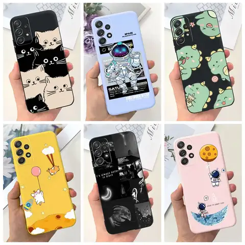 For Samsung Galaxy A53 5G Case Cute Dinosaur Cartoon Cover Soft Silicone Phone Case For Samsung A53 Galaxy A23 A33 A73 5G Bumper